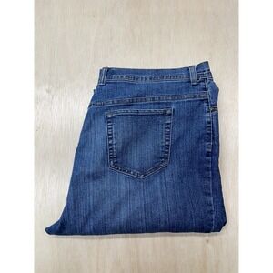 Gloria Vanderbilt  Women's Amanda Jeans Sz 16 36x29.5 Straight Denim Dark Blue